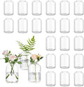 Glasseam Glass Bud Vases for Centerpieces: Bulk of 24 Clear Small Vases by Glasseam