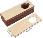 40 Pieces Unfinished Wood Door Knob Hangers, 9.4 x 3.2 x 0.1 Inch, Door Knob Signs for Painting, DIY Craft, Home, Office Hotel Decoration, Business Use, Arts and Crafts (Pack of 2) - Image 2