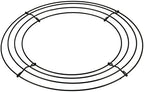 JAPCHET 20 Pack 10 Inch Round Wire Wreath Frames, Metal Floral Wreath Frame, Metal Wreath Rings for Christmas New Year Party Home Decor DIY Crafts Supplies, Dark Green - Image 4