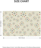 Mid-Century Placemats 12x18 inches, Geometric Abstract 60s Vintage Pattern, Washable, Heat Resistant, Waterproof, Set of 6 - Image 2
