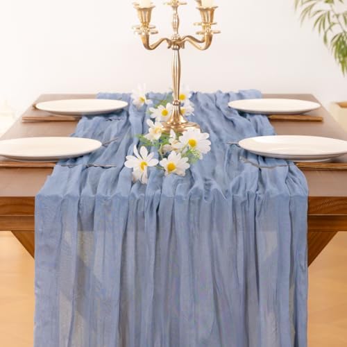 10 Pack Cheesecloth Table Runner Fall Boho Gauze Wedding Party Home Decor - Image 5