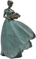 Guichifun Fairy Statue Leaf Angel Girls 7.5 x 4.5 x 11.5 Inch by Guichifun
