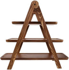Ipetboom Wood 3 Tier Serving Tray Rectangle, 17x16x8, for Indoor Outdoor by Unknown