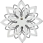 Remenna Metal Flowers Wall Decor, Metal Rustic Wall Art Decoration Farmhouse Wall Decorations Multiple Floral Hanging Decor for Bathroom Living Room Home Office Garden Kitchen (white & blue) - Image 7