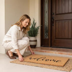 THEODORE MAGNUS Welcome Doormat | Aesthetic Script for Front Door Entrance - 17x30 - Image 4