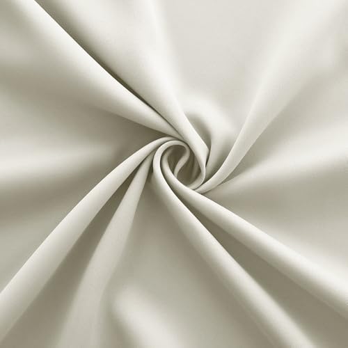 84 Inch Extra Wide Blackout Curtains, Heat Blocking Thermal Insulated Black Out Patio Door Curtains for Sliding Glass Doors Bedroom Living Room 84 Inches Long, Cortinas para Patio, Cream Beige - Image 6