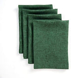 Solino Home 100% Linen Napkins Forest Green, Athena 20 x 20 in, Set of 4 by SolinoHome