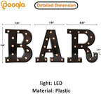 Pooqla Black LED Light Up Bar Sign For Home Bar Decor - Image 5