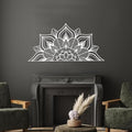 ESTART Large Metal Mandala Wall Decor, Unique Lotus Flower Wall Art by ESTART