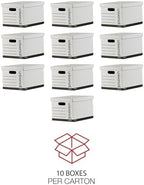 Universal Basic-Duty Economy Record Storage Boxes, 12 Pack, Letter/Legal Files, 12" x 15" x 10", White, - Image 3