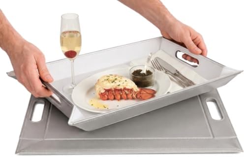 2-in-1 Serving Tray & Placemat | Faux Leather & Reversible by FREEFORM