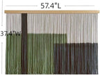 Sdjazl Woven Boho Macrame Wall Hanging Home Decor Tapestry Dip-Dyed Large Modern Fiber Colorful Mountain Landspace For Living room (black) - Image 5