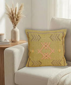 Indian Cotton Cushion Cover Sabra Kilim Pillow Cover Designer Decorative Sofa 18x18 Inche Handwoven Cushion Case for Farmhouse Home Decor Spring Decorative Pillow (Pattern 2) - Image 2