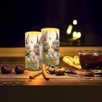 Flameless Candles LED Easter Rabbit Decorative Candles Battery Operated Ornage Flickering Candles with 18-Key Remote Timer Pillar for Home Living Room Party Table Decorations - Image 7