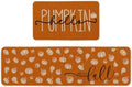 Artoid Mode Orange Hello Pumpkin Fall Kitchen Mats Set of 2-17x29+17x59 by ArtoidMode