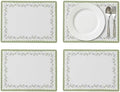 Pimpernel – Portmeirion Lavandula Placemats – GreenWhite, Set of 4 by Pimpernel