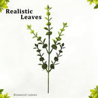 28 Inch Boxwoods Door Wreaths for Front Door, Large Artificial Spring Summer Greenery Wreaths for Porch Wall Window Rustic Farmhouse Wedding Home Outdoor Indoor Decorations - Image 3