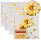 Maison d' Hermine Cloth Napkins Set of 4 Reusable 100% Cotton (20" x 20") by MaisondHermine