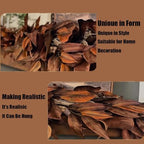 Brown Magnolia Leaf Garland, 6ft Realistic Magnolia Leaf Garland, Artificial Fall Magnolia Leaves Garlands, Waterproof Fall Decorations for Home, Fireplace, Porch (2Pcs) - Image 6