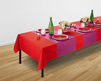 Disposable Table Runner for Dining Table, 16" 20-Pack Linen-Like Fuchsia Paper Table Runners for Party, Wedding Or Event - Image 4