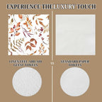 Dried Autumn Cocktail Napkins Printed Airlaid Linen-Feel Disposable Hand Towels for Thanksgiving Fall Holiday Party Buffet & Dinner(80Pack) - Image 4