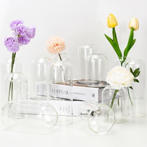 Set of 12 Glass Bud Vases in Bulk,Small Flower Vases for Centerpieces - Image 3