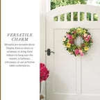 Balsam Hill Outdoor Vivid Blooms Spring & Summer Wreath - 28" Premium UV-Protected Floral Door Wreath for Front Door, Patio, & Garden - Image 5