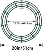 Thealyn 12 Pack 20" Metal Wreath Frame, Wire Wreath Rings for DIY Decor - Image 2