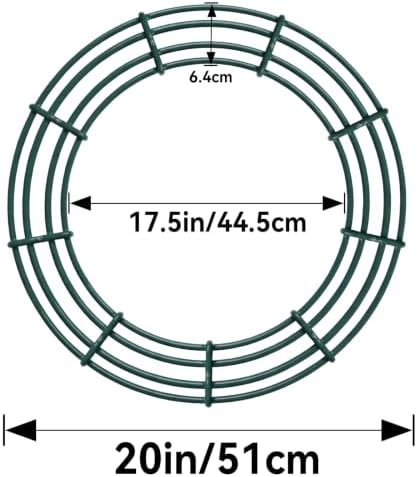 Thealyn 12 Pack 20" Metal Wreath Frame, Wire Wreath Rings for DIY Decor - Image 2