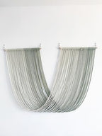 QULBUJ Dip Dye Large Macrame Wall Hanging Tie-Dye Yarn Tapestry Home Boho Wall Decor Ombre Art Headboard Bedroom Living Room 52" Wx34 L,Green - Image 2