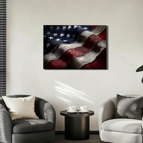 ZERILYN Ship Next Day – Patriotic Canvas Wall Decor, American Flag Pictures, Independence Day Canvas Prints, Red White Blue Home & Office Decoration - Image 7