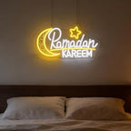 Ramadan Kareem Neon Sign, 15.7x 8.3 Inch Moon Star Led Lights USB Powered Ramadan Mubarak Neon Light for Islamic Muslim Home Windows Bedroom Party Eid Mubarak Ramadan Decoration Gifts - Image 4
