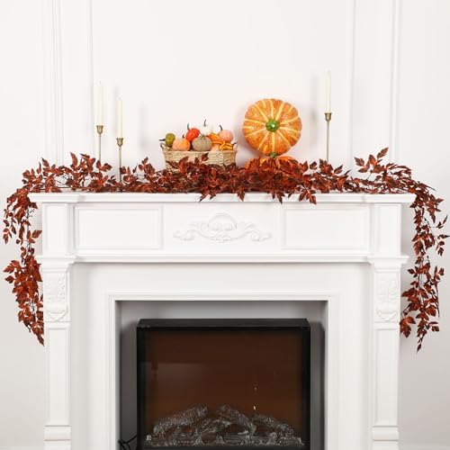 Suncalla 2 Pack Fall Decor for Home 6 ft Plum Cimicifuga Seeded Garlands by Unknown