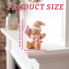 Wonderjune 6 Pcs Christmas Stocking Holders for Mantle, Pink Gingerbread - Image 3