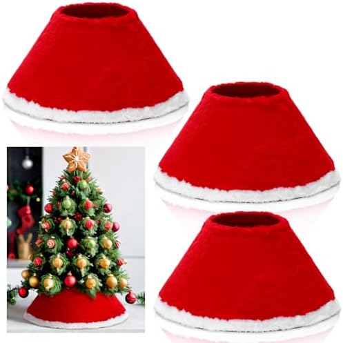 Teenyyou 3 Pcs Mini Christmas Tree Collar for 2-4 ft Mini Tree by Teenyyou