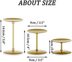Romadedi Pillar Candle Holder Plates, Gold Centerpiece Stands, Set of 24 - Image 4