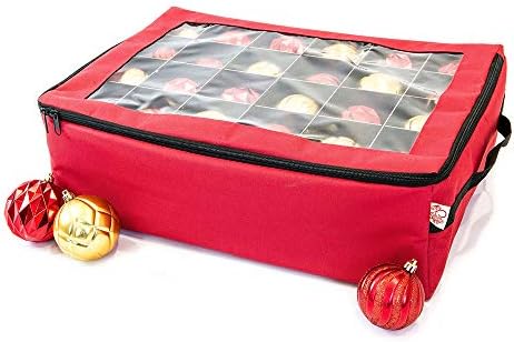 Santa's Bags Christmas Ornament Storage Box, 48 (3") Ornaments by SantasBags