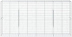 vidaXL Gabion Basket with Cover 157.5"x19.7"x78.7" Galvanized Iron - Image 5