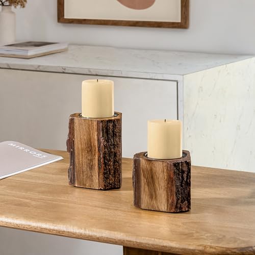 JFY Designs Wildera Candle Holders for Pillar, Farmhouse Fireplace Décor - Image 3