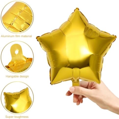 BESTOYARD Ramadan Eid Party Decorations Set, Sequin Foil Balloons Mubarak Banner, 1 Count - Image 5