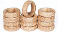 Goroly Home Rattan Napkin Rings Set of 24 for Wedding Party Decoration, Napkin Holder for Table Decoration, Christmas Table Decorations, Thanksgiving Home Decor (Brown) by GorolyHome