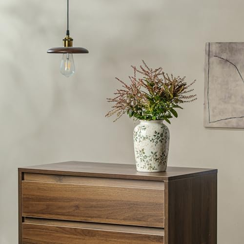 Ceramic Flower Vase for Home Decor, Green Vintage Decorative Vase 8 Inch - Image 5