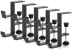 5 Pack Christmas Stocking and Garland Holders with 2 Hooks, Mantle Garland Holder for Hanging Christmas Stockings, Adjustable Fireplace Garland Holder & Stocking Hanger, Max 2.1" Thick Mantle - Black - Image 6
