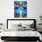 HomeifHue 250th American Anniversary Canvas Wall Art 4th of July USA Decorations American Flag Painting Picture Eagle Pictures Wall Decor Independence Day Home Decor(F2 24x32in) - Image 5