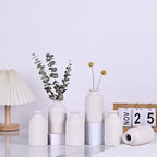 White Bud Vases Set of 6 - Mini White Ceramic Vases for Flowers, Modern Bud Vase for Table Decor, Boho Small Vase for Home Decor, Centerpieces in Bulk for Wedding, Home, Table, Party Decor - Image 7