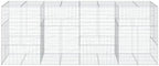 vidaXL Gabion Basket with Cover - Large, Durable, Versatile Outdoor Use - Galvanized Iron, - Freestanding 157.5"x39.4"x59.1" for Landscaping, Privacy Screens - Image 4