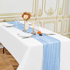 24 Pack Light Blue 10Ft Cheesecloth Table Runner - Image 4