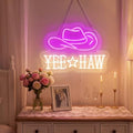 Zhengmy Yee Haw Neon Sign, USB Powered Western Cowboy Wall Decor by Zhengmy