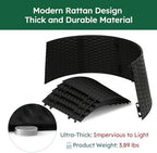 HarcoHome Christmas Tree Collar, 28.4" D Round Base Cover, Plastic Rattan Collar, Tree Ring for Artificial Trees, Tree Skirt for Artificial Xmas Tree Decorations (Extra Large, Black) - Image 4