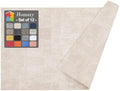 Homaxy PU Faux Leather Placemats for Dining Table, Set of 12, Beige by Homaxy